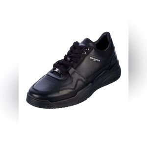 AUTH THE KOOPLES PARIS SZ 44 US 11 BLACK TRAINER BASKETBALL LOW COURT SNEAKERS